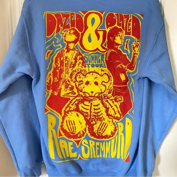 RAE SREMMURD Blue SR3MM Hoodie Wiz Khalifa Dazed and Blazed 2018 Summer Tour SM - Picture 4 of 8